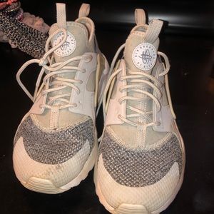 Gray Nike Huarache Shoes